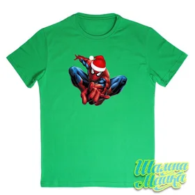 Прикольные футболки: Christmas SpiderMan 1